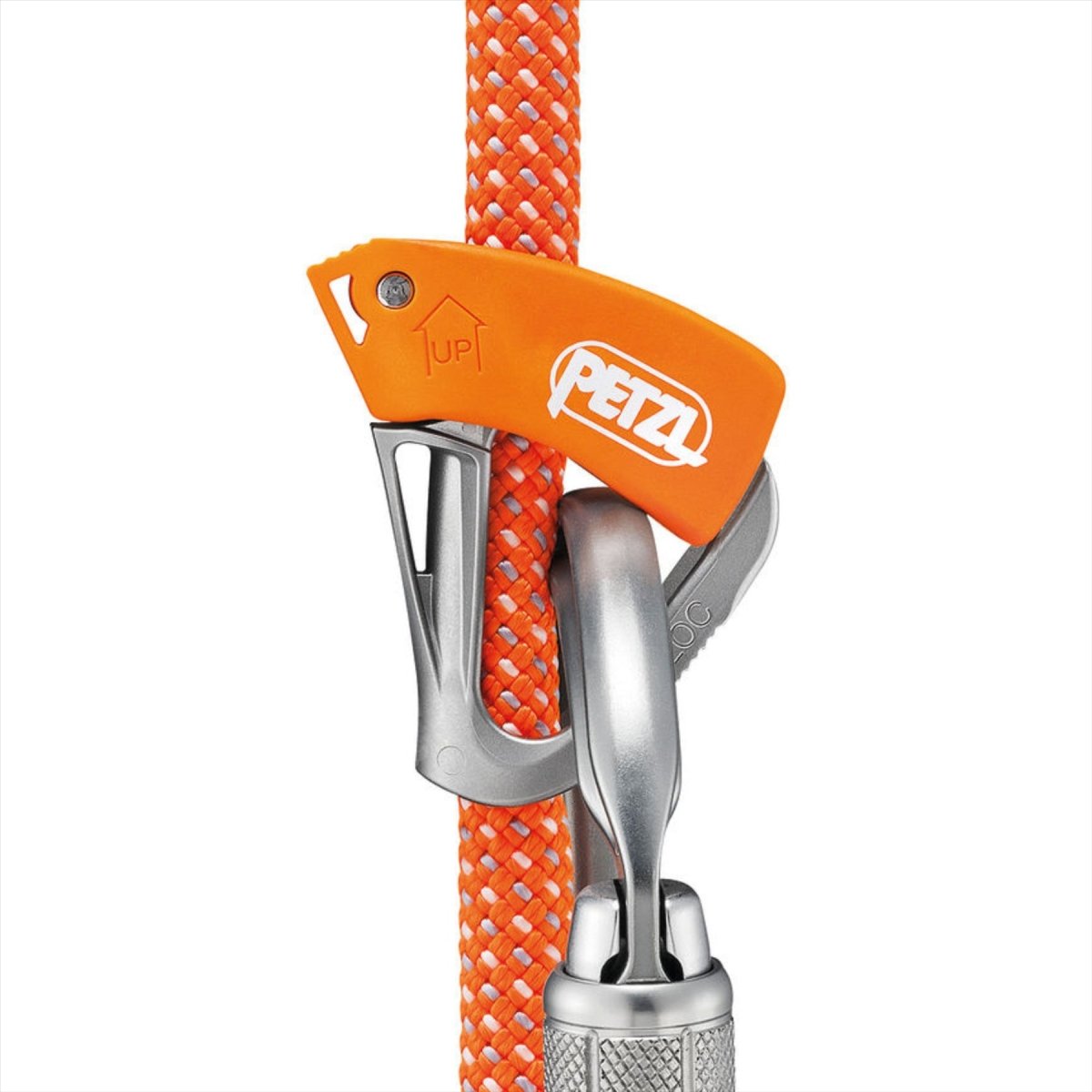 PETZL TIBLOC Bloccante per corda Sistema di bloccaggio automatico Corde da 8-11 mm Arancione