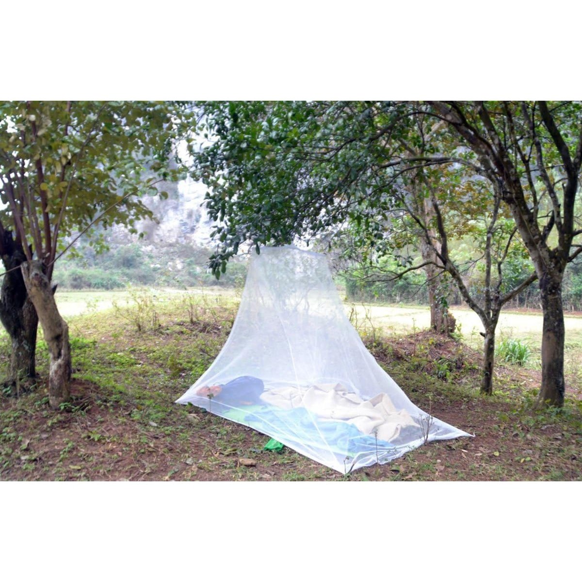 Pharmavoyage Insect Mesh Protection Trek 2 Camping Trekking Mosquito Net White
