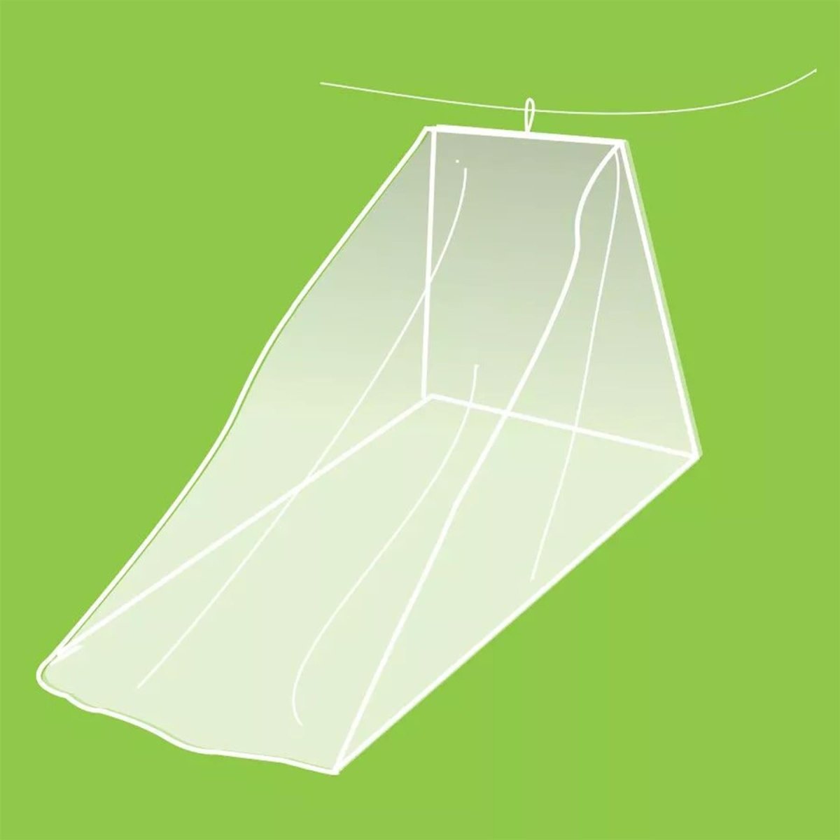 Pharmavoyage Insect Mesh Protection Trek 2 Camping Trekking Mosquito Net White