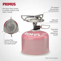 Primus Essential Trail Stove Compact Camping Cooking Burner a gas liquido butano