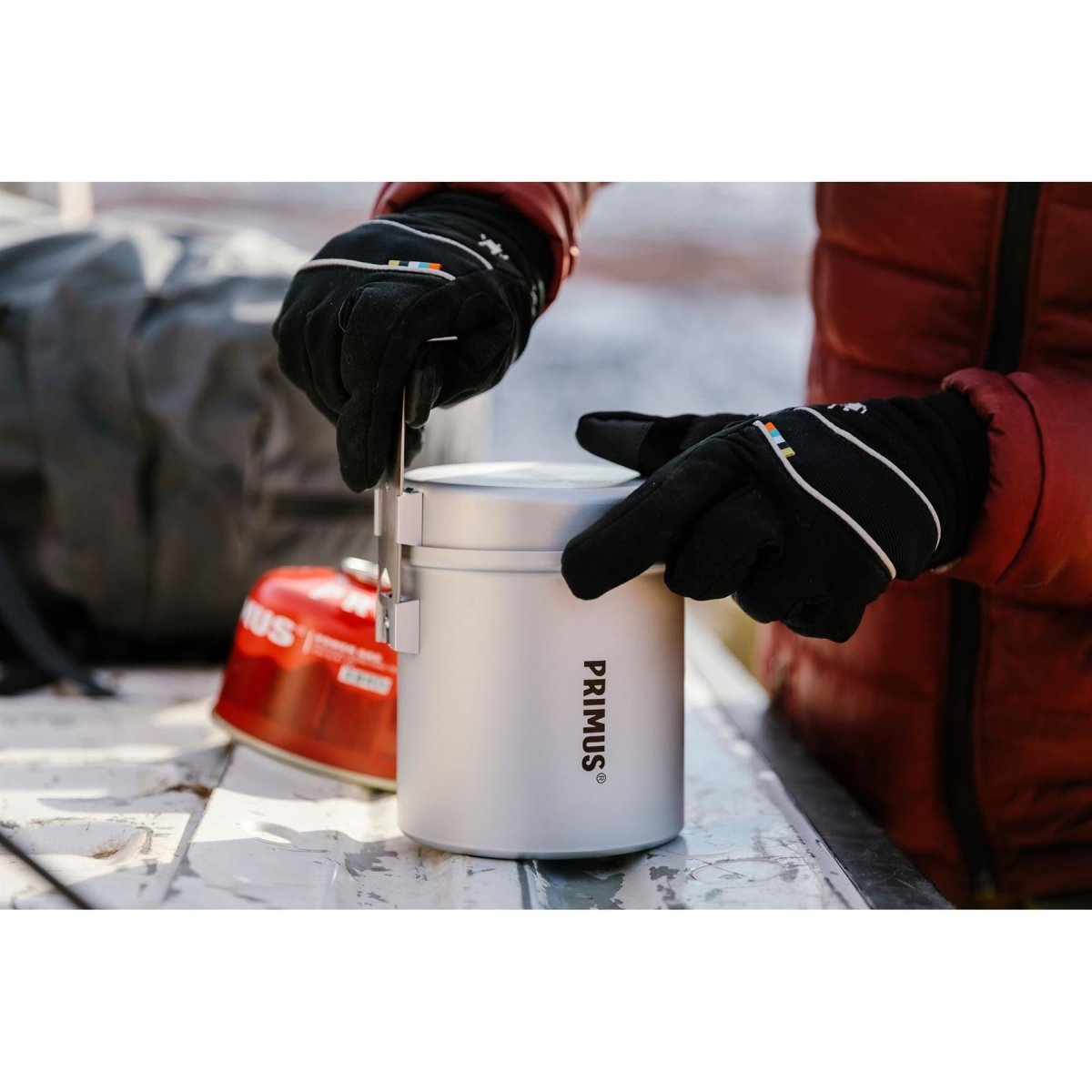 Primus Essential Trek Pot da 1 litro Set di cottura in ceramica escursionistica leggera