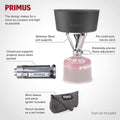 PRIMUS Firestick Compacter Burner in acciaio inossidabile cottura da campeggio per escursioni in acciaio
