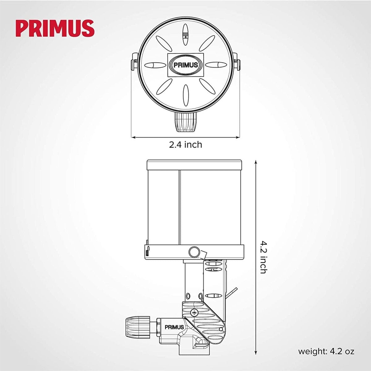 Lampada a gas Primus Micron Light Light Regolable Accensione luminosa Accensione