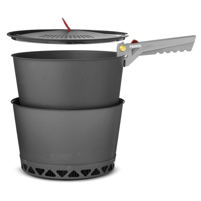 Set di pentole Primus PrimeTech Set da cucina in alluminio da campeggio leggero antiaderente da 2,3 litri - GoMilitar