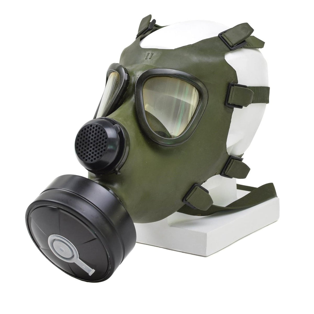 Maschera per gas rumena M74 Full Face Respiratore NBC Vintage Olive militare surplus