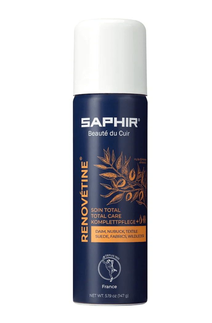 Saphir Renovétine Spray rinnovatore per pelle scamosciata e nabuk 200 ml Marrone scuro