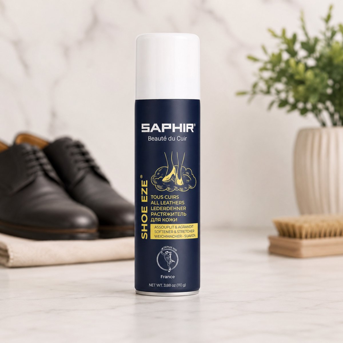 Saphir Shoe-Eze Aerosol Spray elasticizzato per scarpe Ammorbidente per pelle 50 ml