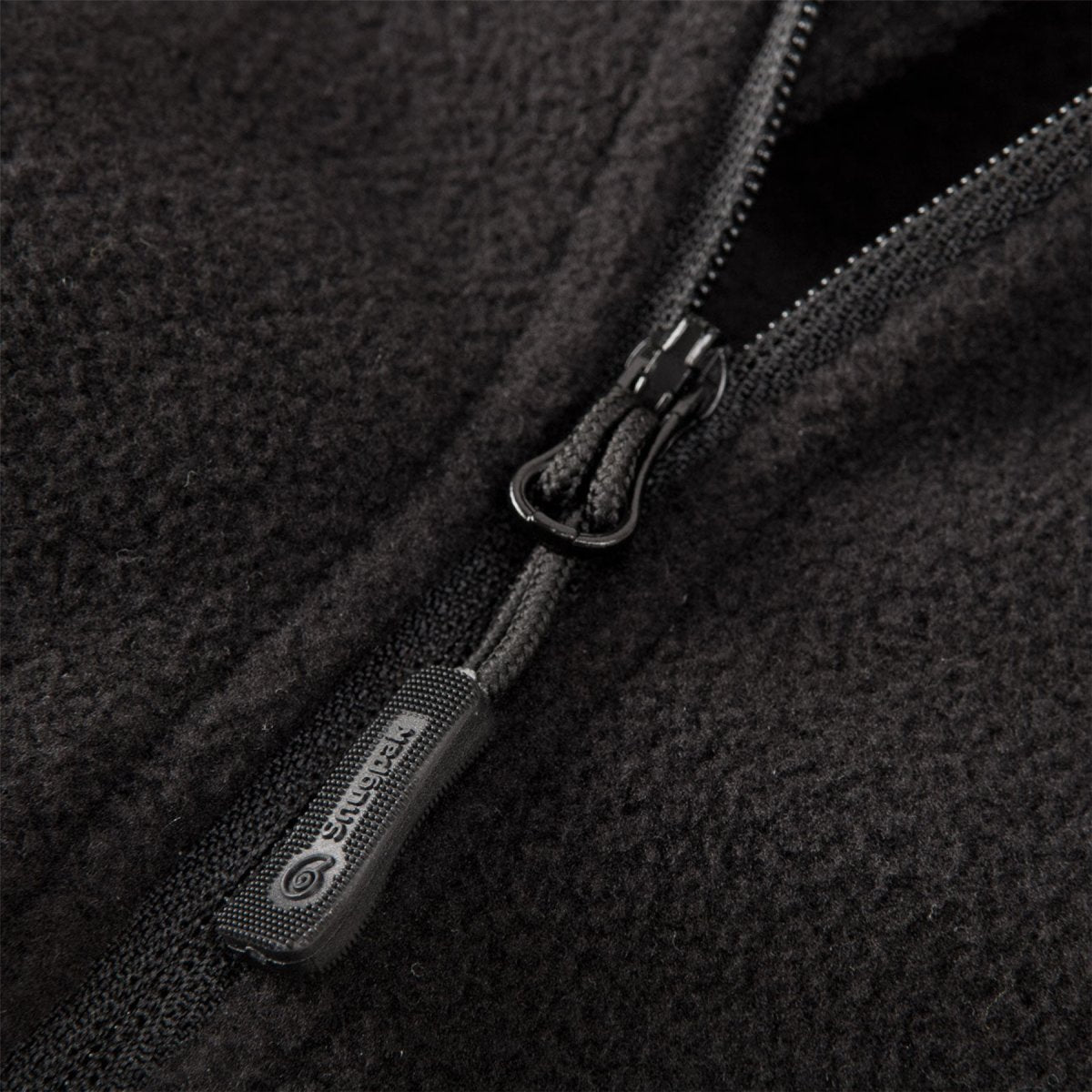 Giacca in pile Snugpak IMPACT Colletto rialzato morbido Protezione per il mento Zip 1/4 Nera