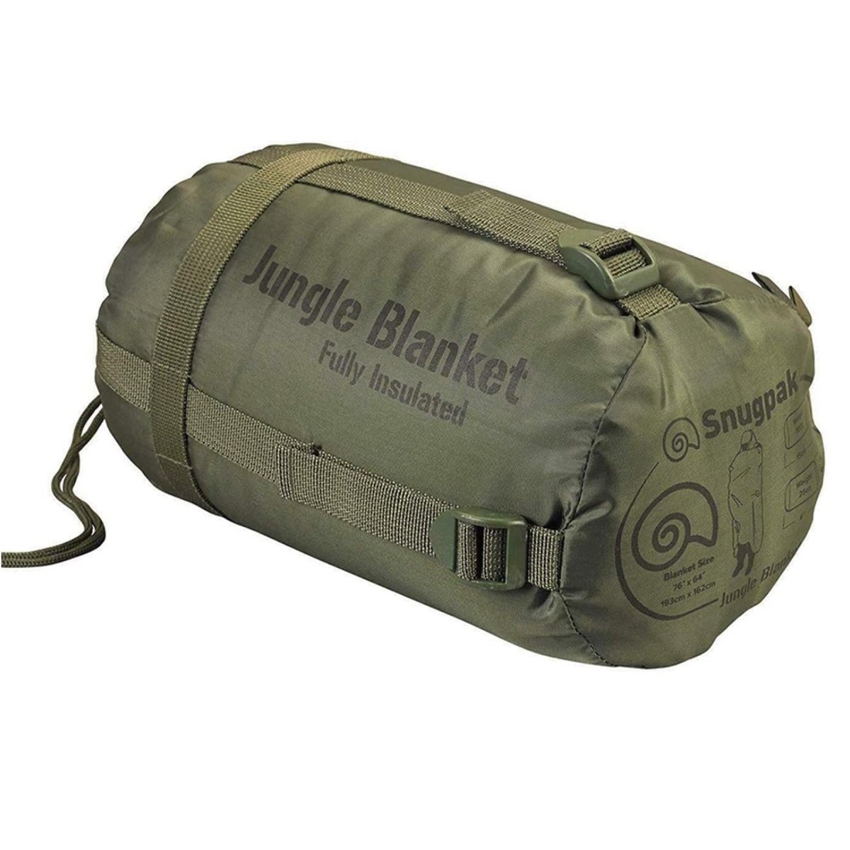 Snugpak Oliva avvolgente per annaffiato con coperta giungla isolata