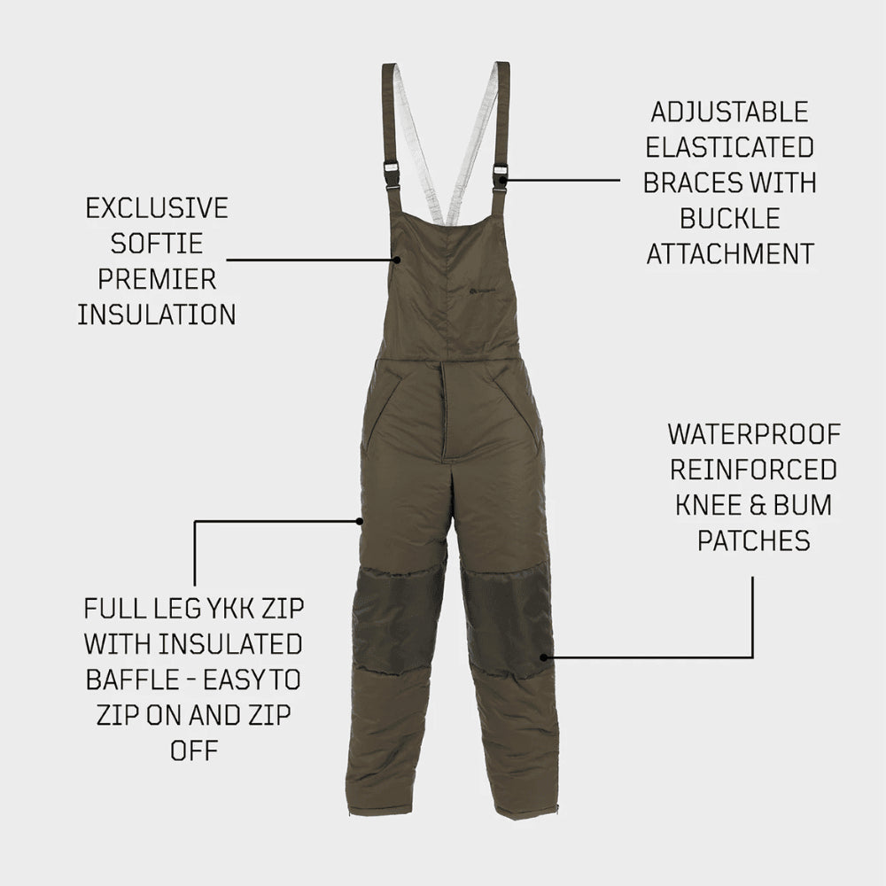 Salopette isolanti Snugpak Pantaloni con bretelle reversibili YKK Zip a gamba intera Tempo freddo