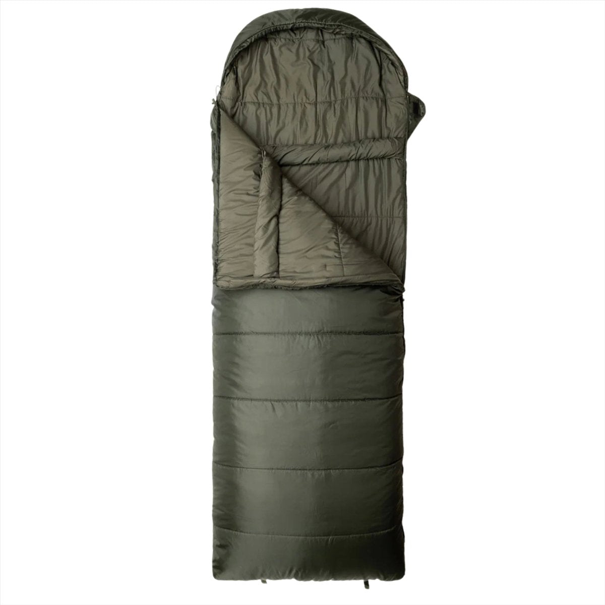 Snugpak Navigator Sacco a pelo invernale Isofiber Fill Cerniera laterale sinistra Oliva