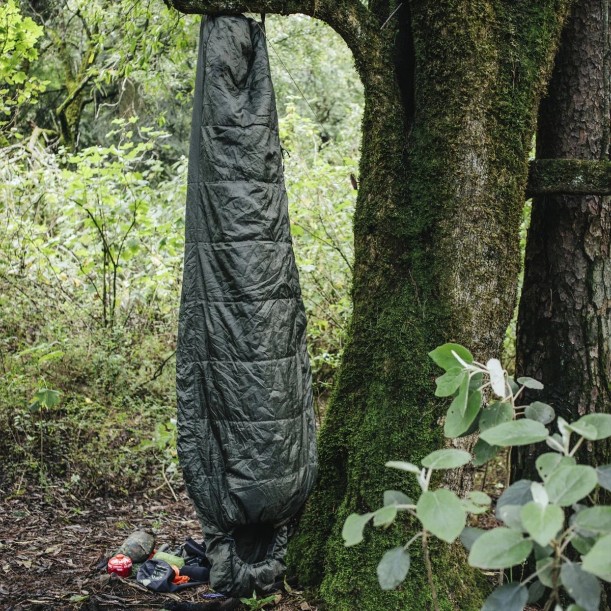 Snugpak Sleeper Lite Sacco a pelo -10 caldo leggero con cappuccio a mummia oliva