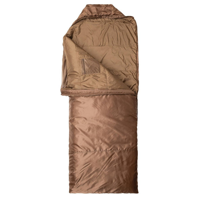 Sacco a pelo Snugpak Coyote da 220 cm con zanzariera integrata e borsa a compressione per il campeggio estivo