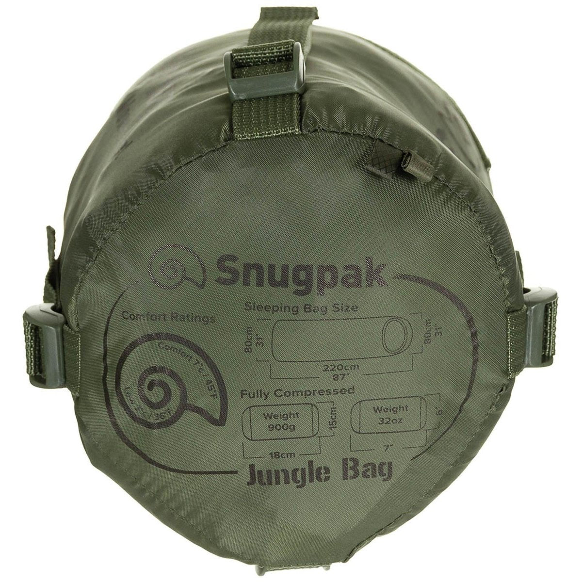 SNUGPAK SOGNO PER IL NASSO 220 CM SACCHIO DI COMPRESSIONE MAGATTO IN MAZITO