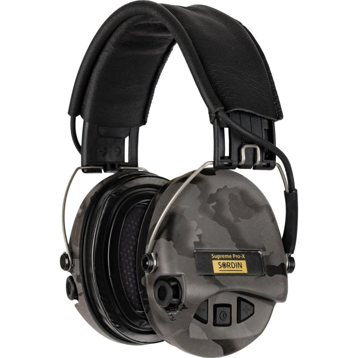 Sordin Supreme Pro X Hear2 LED Gel Protezione attiva dell'udito Night Camo - GoMilitar