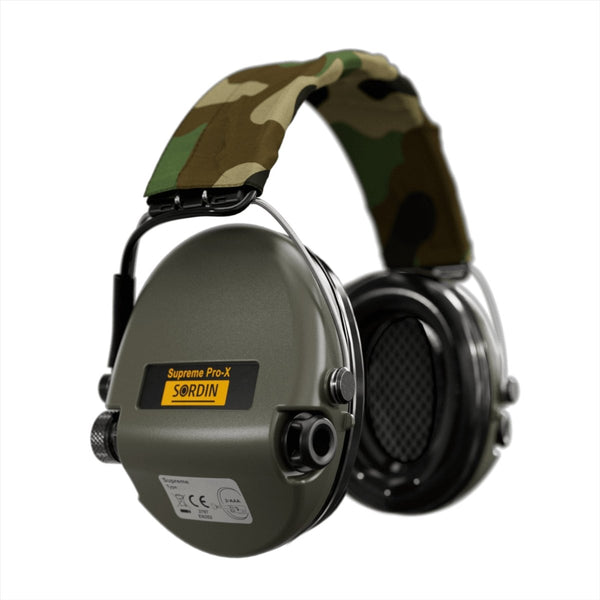 Sordin Supreme Pro-X Hearing Protection SordinHEAR2 4 Audio Profiles Woodland