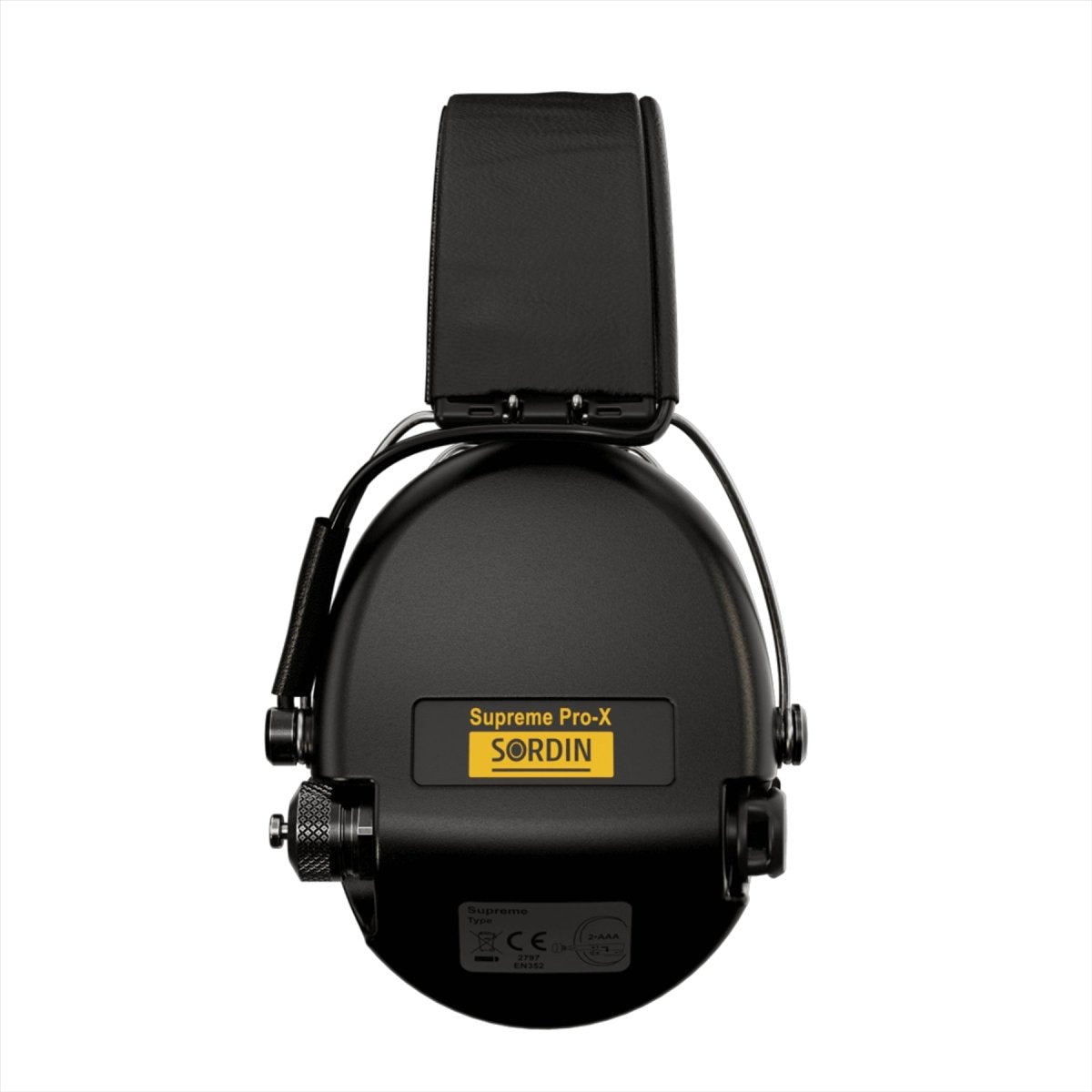 Sordin Supreme Pro-X LED Cuffie protettive per l'udito da tiro elettronico Nere