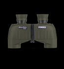 Steiner Military Marine 10x25 olive green rugged binoculars with auto focus for hunting and outdoor use.