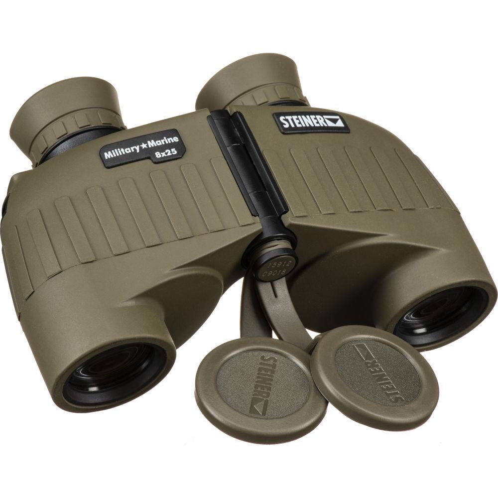 STEINER BINOCULAS MILITALE MARINE 8X25 Oliva Rugged Auto Focus Ottics