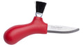 Coltello svedese Mora funghi che raccoglie in acciaio inossidabile vera spazzola da cavallo rossa
