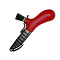 Coltello svedese Mora funghi che raccoglie in acciaio inossidabile vera spazzola da cavallo rossa