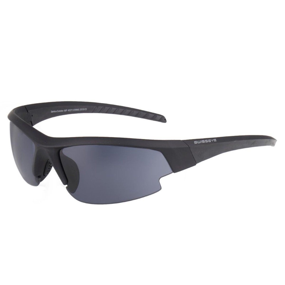 Swiss Eye Ballistic Shooting Glasses Templi gommati regolabili aerodinamici