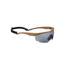 SWISS EYE military-grade safety goggles with adjustable temples, anti-scratch lenses, UV protection, and secure strap.