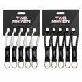 Moschettoni in alluminio TAC MAVEN da 7 mm, confezione da 5 clip per chiavi da campeggio all'aperto