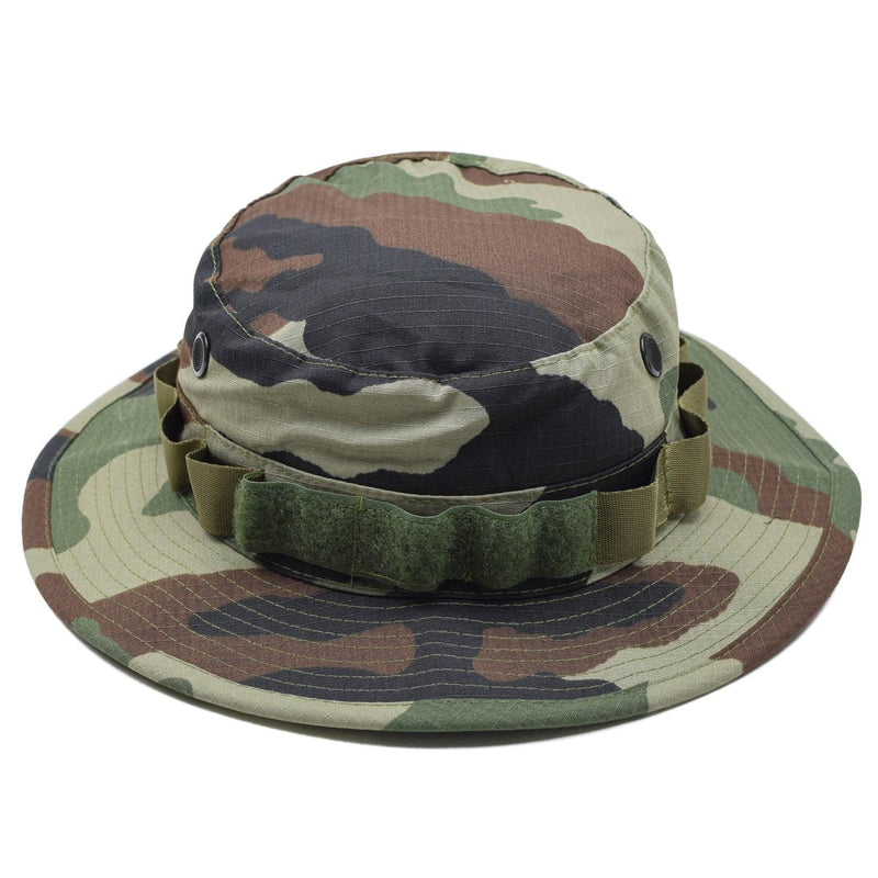 Tacgear Brand French Army Style Boonie Hat Boonie CCE CAMO RIPSTOP WIGH BRIM AVECH