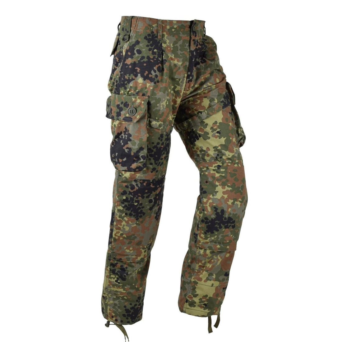 TACGEAR Pantaloni da combattimento cargo da campo stile esercito tedesco di marca flecktarn camo ripstop