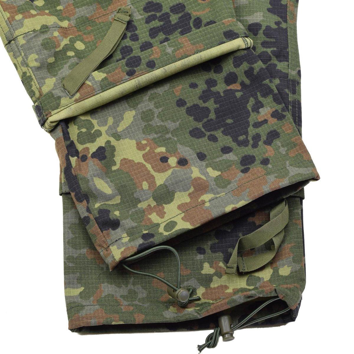 TACGEAR Pantaloni da combattimento cargo da campo stile esercito tedesco di marca flecktarn camo ripstop