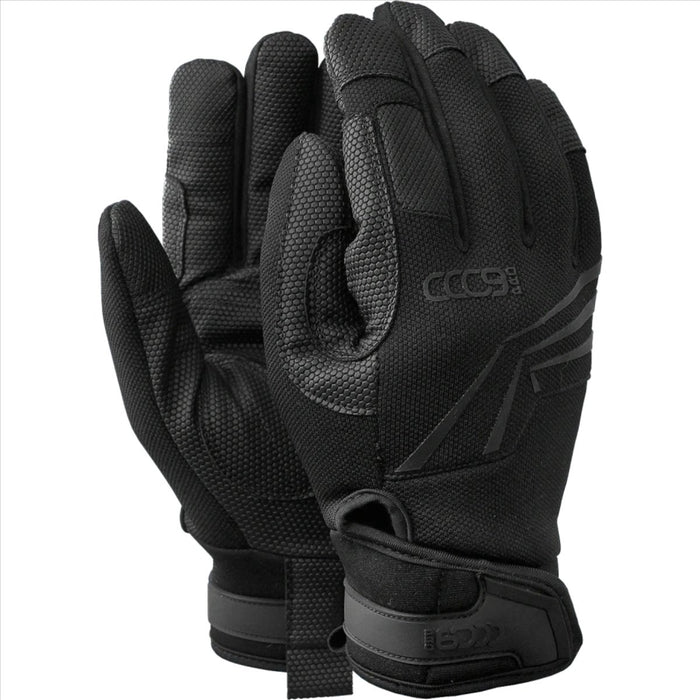 TAMREX PRO - Guanti tattici 6000 Durevole Diamond Grip Chiusura in velcro Nero - GoMilitar