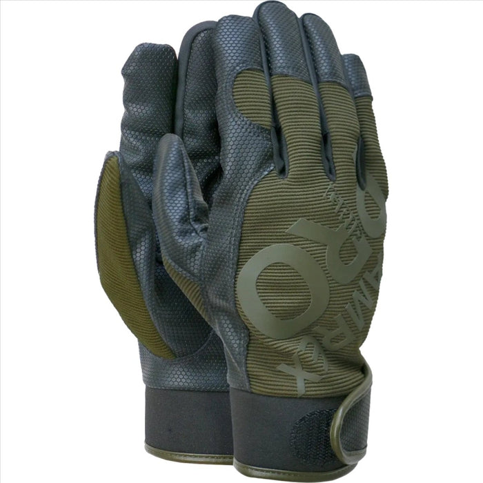 Guanti da lavoro TAMREX PRO Grip resistenti in tessuto PU e spandex neri - GoMilitar