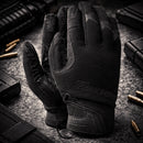TAMREX Tactical Gloves Extremly Durable Synthetic Leather Good Grip Black - GoMilitar
