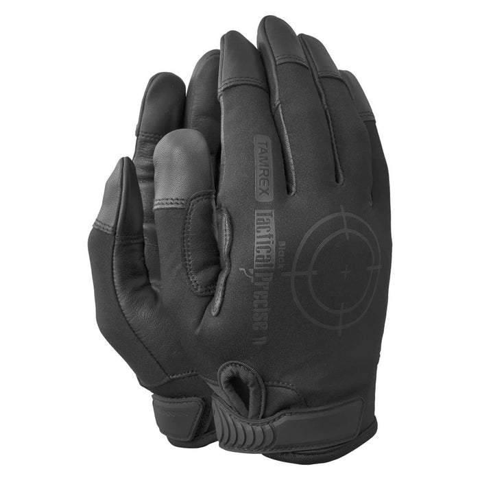 TAMREX Guanti tattici precisi Palmo in pelle di pecora flessibile elasticizzato in 4 direzioni Nero - GoMilitar