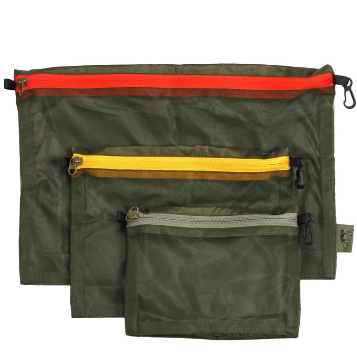 Set di borse tascabili in rete Tigre della Tasmania Set di 3 misure Tasca portaoggetti tattica EDC Gear - GoMilitar