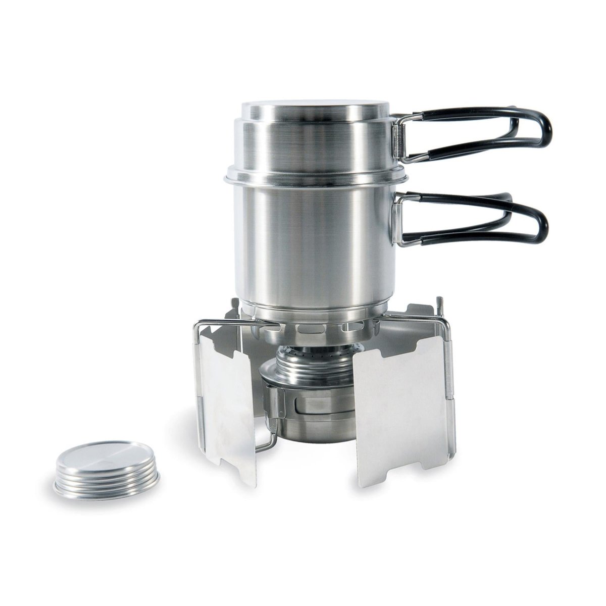 Tatonka Burner Burner Studio Imposta kit di cottura da esterno in acciaio inossidabile