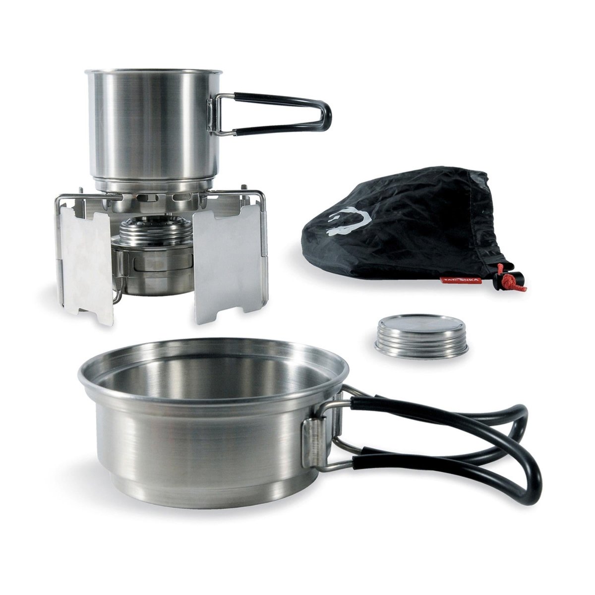 Tatonka Burner Burner Studio Imposta kit di cottura da esterno in acciaio inossidabile