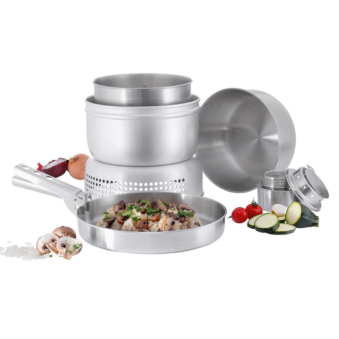 Tatonka Camping Cooking Fornello Set con bruciatore in acciaio inossidabile pentola compatta per esterni - GoMilitar