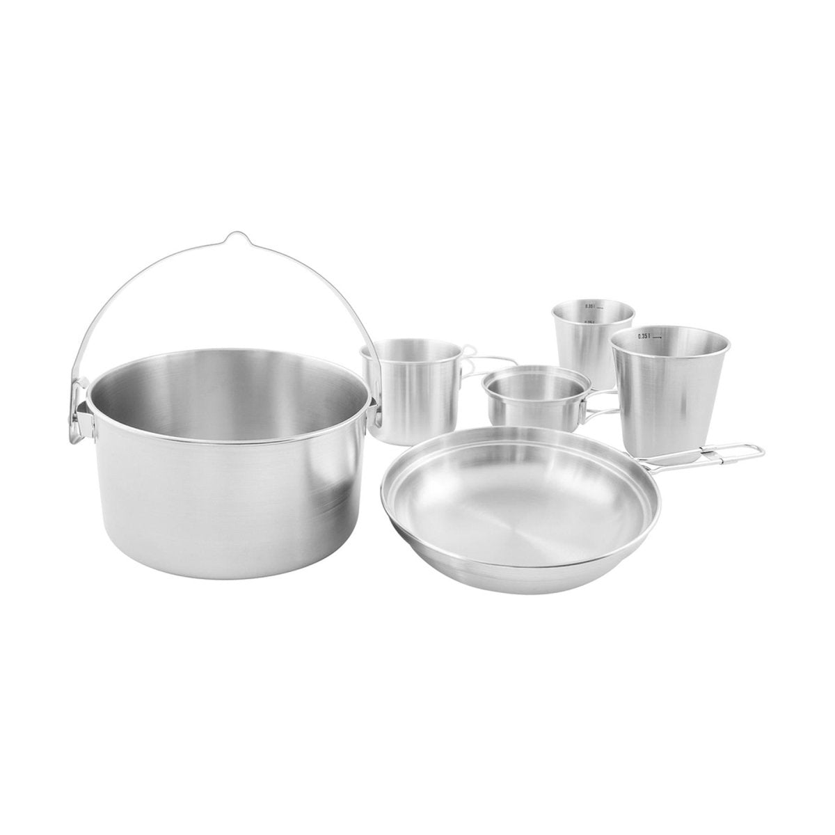 Tatonka Mini Set II Kit di pentole da campeggio compatto 6pcs inossidabile cottura all'aperto