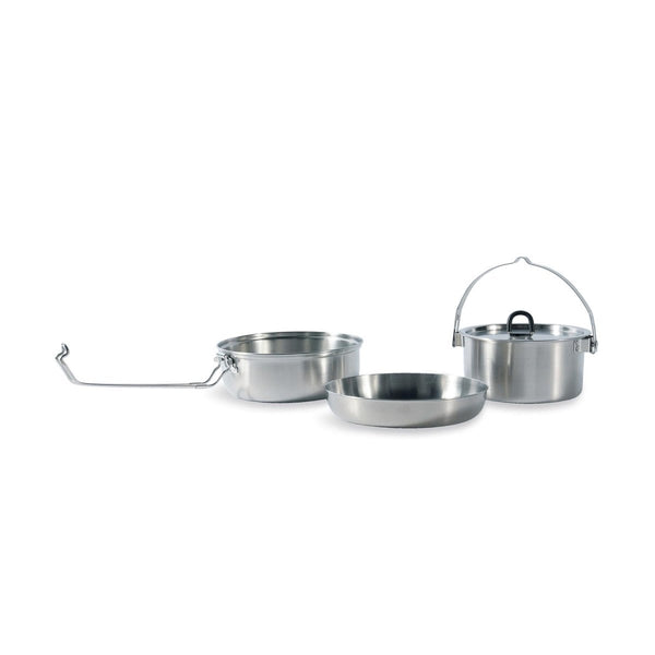Tatonka Outdoor Cooking stewing set stainless steel camping hiking compact pot - GoMilitar