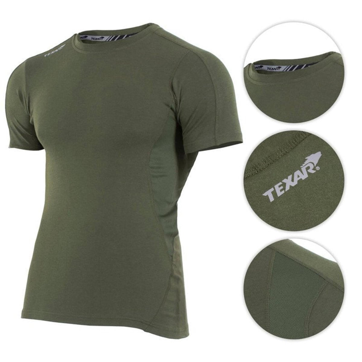 Texar Military Wear Basey Stray Short Shorthers Shirt Truppe tattiche biancheria intima