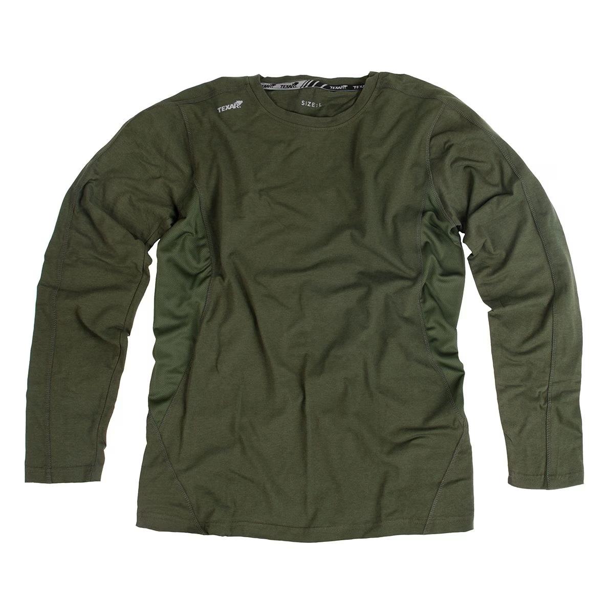 Texar wear ha indossato la biancheria da base di base a base di campo a maniche lunghe