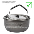 Trangia 0.6L Kettle LID Alluminio Cottura in campeggio pieghevole in alluminio