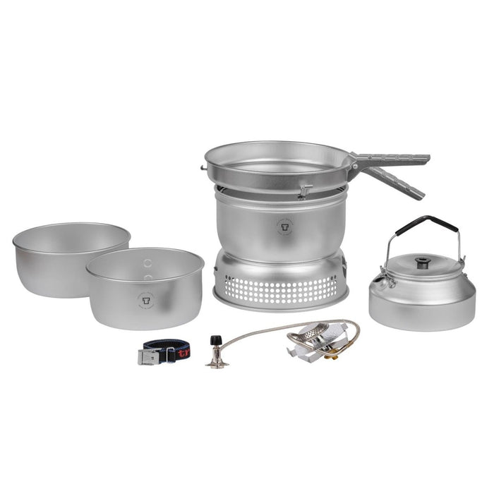 Set fornello da cucina Trangia in alluminio ultraleggero compatto da campeggio per esterni - GoMilitar