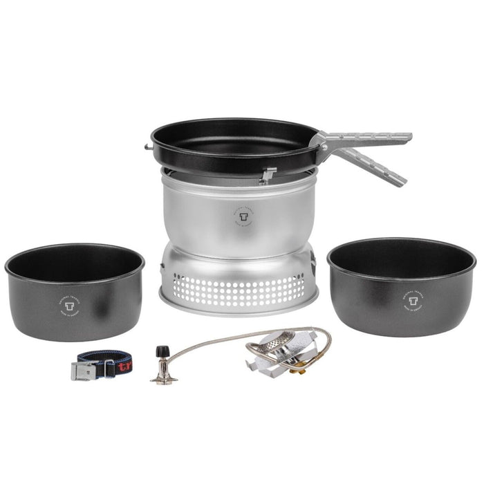 Trangia set pentole da campeggio fornello bruciatore a gas in alluminio compatto ultraleggero da escursionismo - GoMilitar