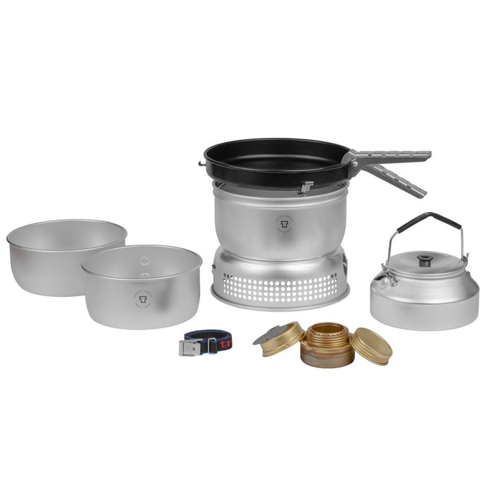 Set fornello Trangia kit pasticcio in alluminio pentole da esterno compatte ultraleggere - GoMilitar
