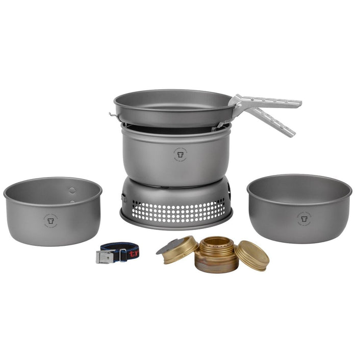 Kit bruciatore Trangia set fornello in alluminio anodizzato duro compatto da campeggio esterno - GoMilitar