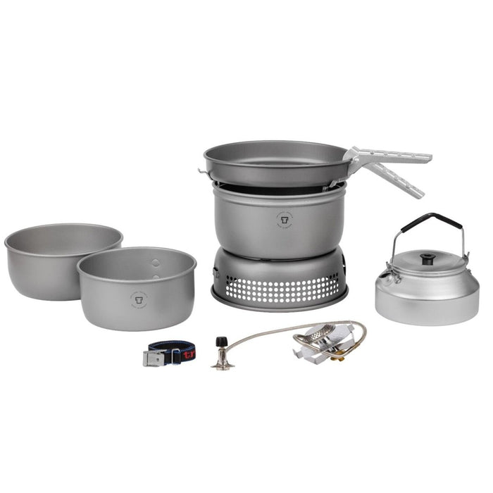 Set di pentole da esterno Trangia, padella in alluminio, leggero e compatto, zaino in spalla - GoMilitar