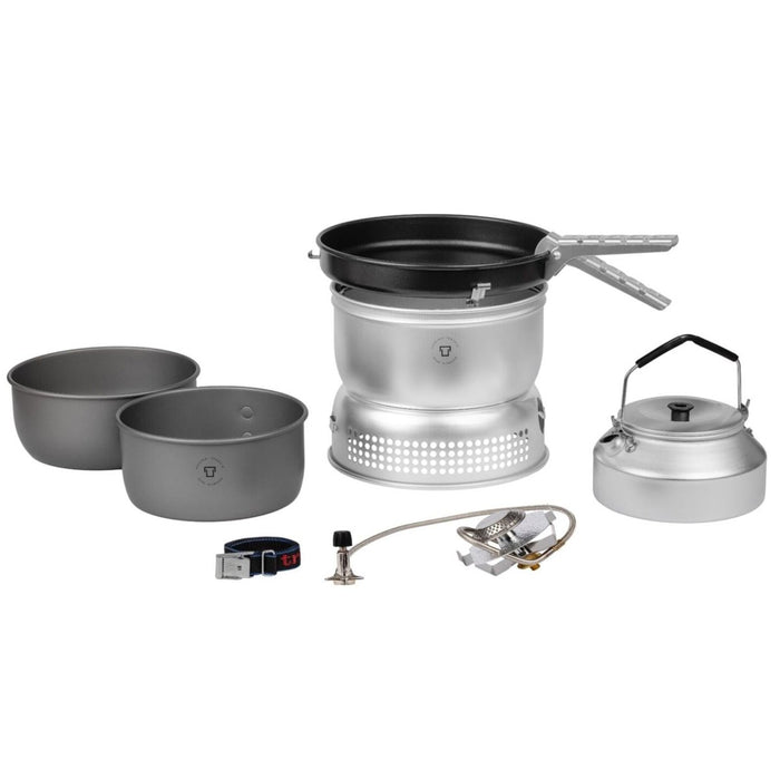Set fornello portatile Trangia in alluminio anodizzato duro leggero per cucinare all'aperto - GoMilitar